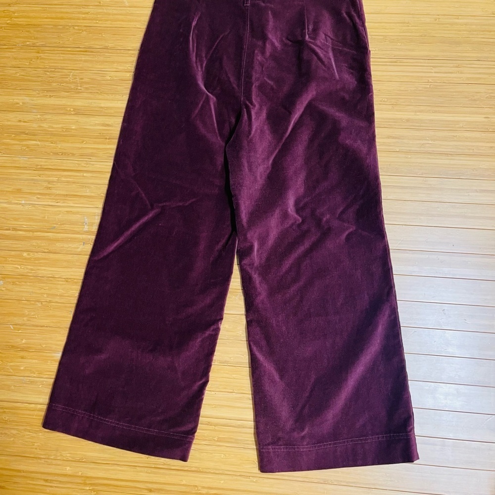 Frye velvet crop pants size 31 nwt burgundy/maroon - Picture 4 of 6